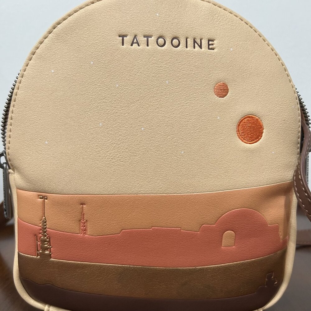 Loungefly Star Wars Tatooine Mini Convertible Backpack with Pouch - Picture 2 of 8